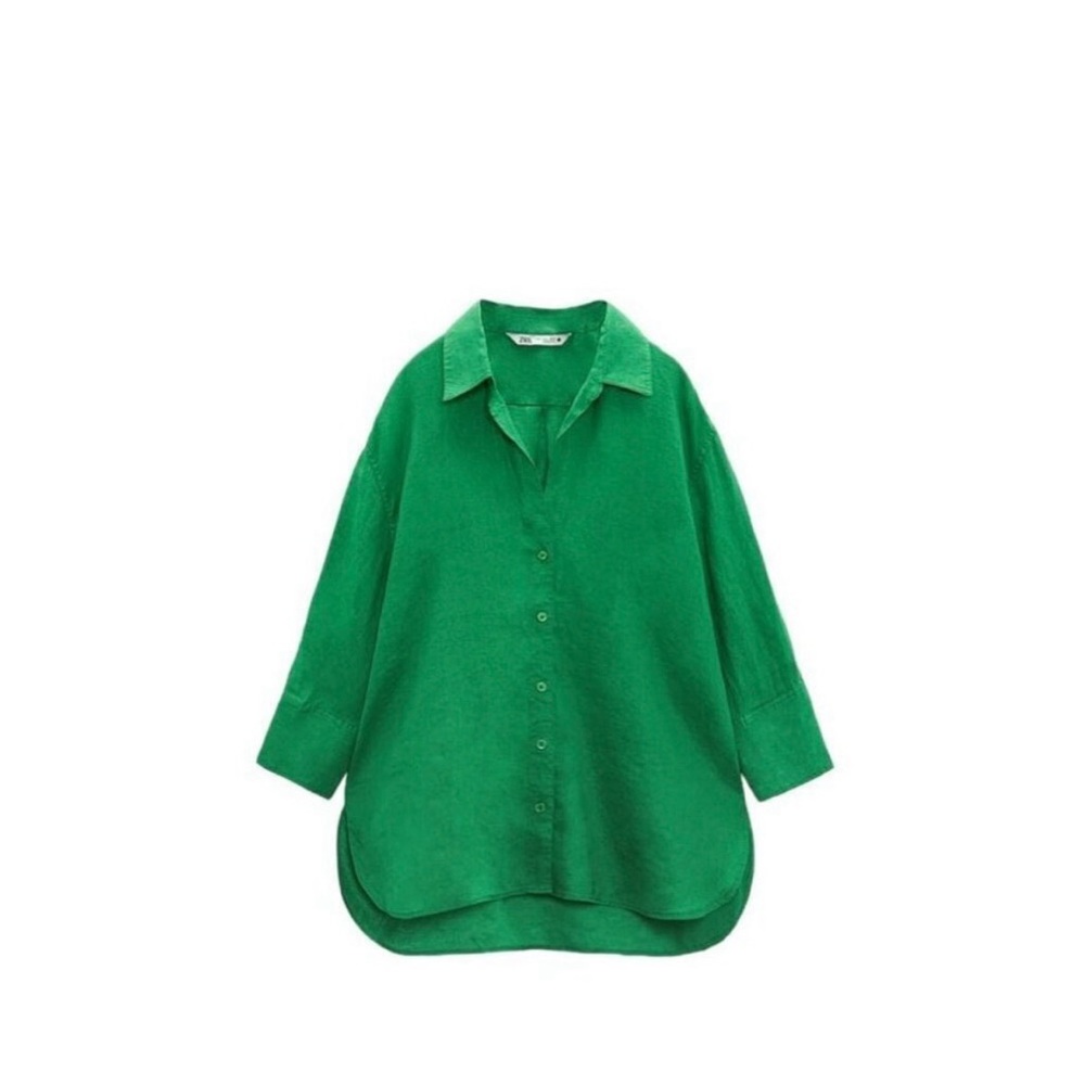 Zara Vibrant Green Shirt